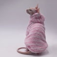 thumbnail image 4 of Vêtements pour Chat Sans Poils Doux et Chauds, Chandail à Capuchon pour Chat pour Sphynx, Devon Rex, Cornish, Peterbald, 4 of 5