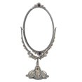 thumbnail image 3 of Metal Antique Mirror,MakeUp Mirror EuropeanStyle Metal Vintage Cosmetic Mirror Make Up Mirror Convenient Use, 3 of 9