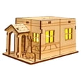 thumbnail image 1 of Light-Up Handmade Wooden Christmas Village Houses For Crafts, 1 of 9