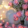 thumbnail image 5 of Guirlandes Lumineuses à Fleurs à Piles Lumières Roses pour Pièce Chambre Décorations de Foyer, 5 of 5
