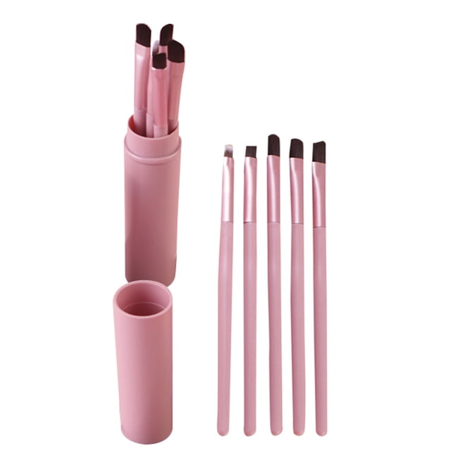 XZNGL Makeup Brushes Eye Eye Professional Makeup Eye Eyeshadow Brush Brushes Cosmetic Set+Round Tube 5Pcs
