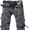 thumbnail image 3 of CEHVOM Men's Loose Multi-Pocket Washed Overalls Outdoor Casual Pants Trousers, 3 of 3