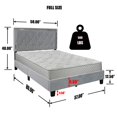 thumbnail image 2 of Better Home Products Monica Velvet Upholstered Full Platform Bed in Gray, 2 of 6