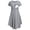 Grey, variant on Women Maternity Casual Striped Short Sleeve Nursing Dress Striped Multifunctional Striped Maternity Dress Mom Lactation Dress