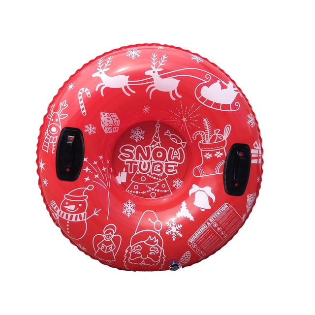 IROINID Snow Tube For Winter Fun Inflatable 37 Inch Heavy Duty Snow Sleds