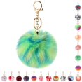 thumbnail image 2 of Porte-clés Pom Pom en Fausse Fourrure Décoratif pour Femmes, 2 of 10