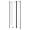 thumbnail image 2 of vidaXL 3-Panel Room Divider White 120x220 cm Fabric, 2 of 5
