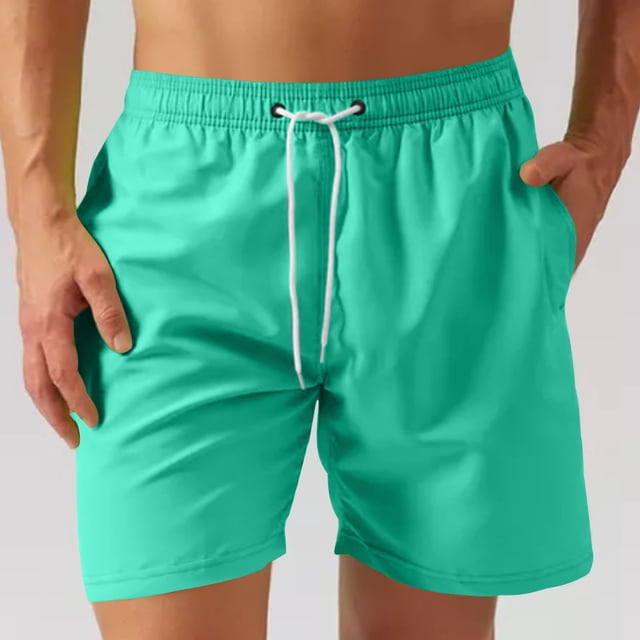 Styesk Mens Shorts Man Casual Sports Speed-Dry Running Mesh Zipper Pocket Drawstring Shorts