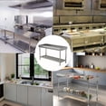 thumbnail image 4 of GloryStar 48 x 24 Inch Stainless Steel Work Table, Commercial Kitchen Prep Island with Backsplash and Adjustable Undershelf, 4 of 7