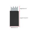 thumbnail image 3 of INSPIRE CHIC Men's Pocket Squares Pre Folded Triangles On Card Suit Handkerchief Silver One Size, 3 of 4