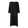 thumbnail image 4 of Yuyuzo Womens Suits Long Sleeve Pullover Irregular Two Piece Set Fall Casual Round Neck Tops Shirt Set Outfit, 4 of 6