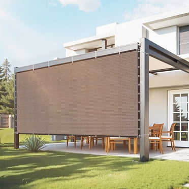 VEVOR Toile d'Ombrage 90 % Écran d'Intimité 10 x 12 Pi pour Patio et Jardin (Brun)