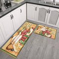 thumbnail image 4 of Vintage Kitchen Pattern Kitchen Rug Set Of 2,Kitchen Rugs Mats with Dirty Resistance,washable,water Proof,kitchen Rugs and Mats 17.7x24+17.7x48inch, 4 of 7