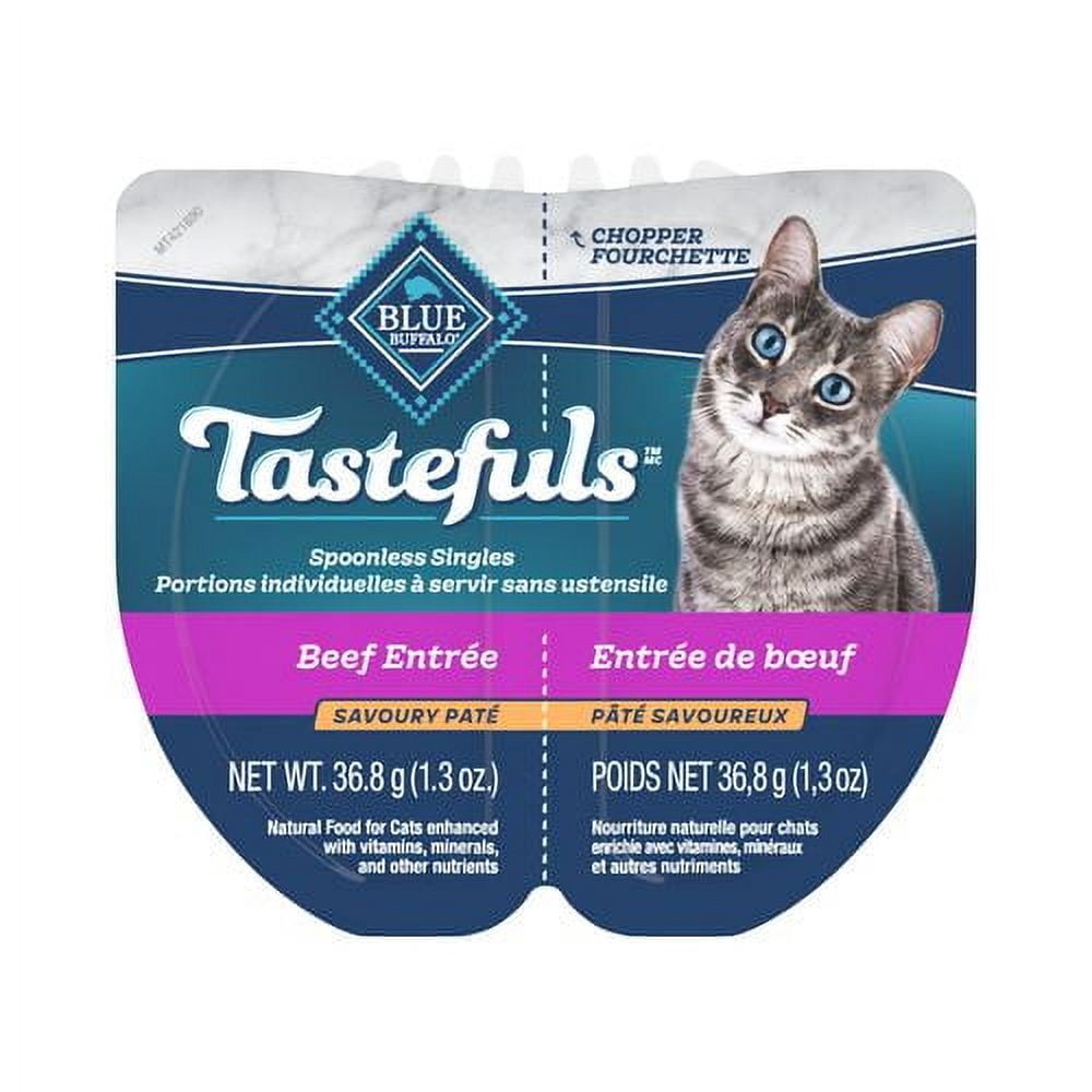 Blue Tastefuls Spoonless Singles Beef Entrée Savoury Paté Adult Cat