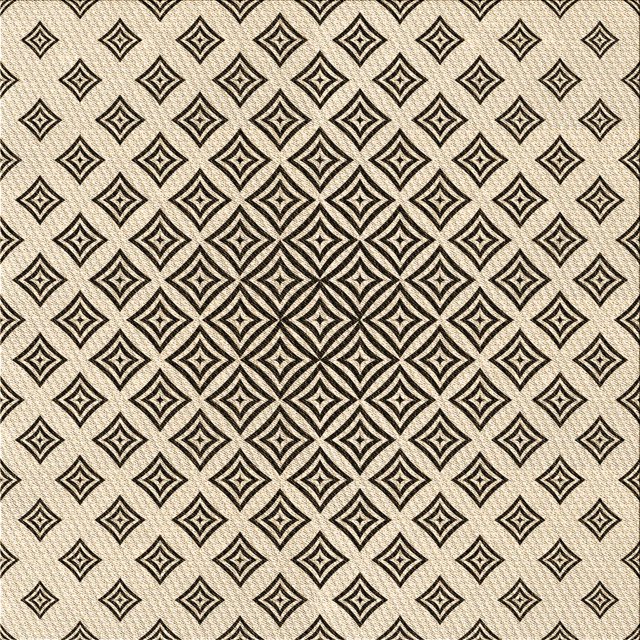 Ahgly Company Tapis d'Intérieur Lavable en Machine Carré Transitionnel Marron Café, 8 Pieds Carré