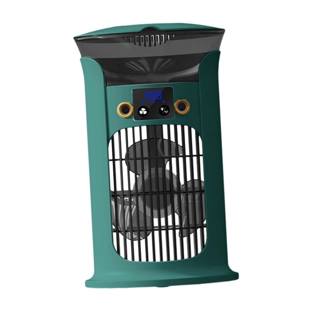 Luzkey Mini Desktop Air Conditioner Humidifier 3 Speeds Quiet Humidifying Cooling Fan Portable Air Fan for Car Summer Desktop green