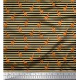 thumbnail image 1 of Soimoi Poly Georgette Fabric Stripe & Giraffe Animal Print Fabric by The Yard 52 Inch Wide, 1 of 3