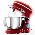 thumbnail image 1 of Costway Batteur sur Socle Inclinable 6,3qt 6 Vitesses 660W avec Crochet à Pâte, Fouet et Batteur Rouge, 1 of 10