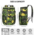 thumbnail image 2 of Bright Yellow Lemon Insulated Backpack Cooler - 20L Leakproof Soft Cooler Bag, Multiple Storage Pockets - Perfect for Parties & Camping Trips, 2 of 4