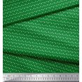 thumbnail image 2 of Soimoi Green Cotton Voile Fabric Triangle Geometric Print Sewing Fabric Yard 42 Inch Wide, 2 of 3