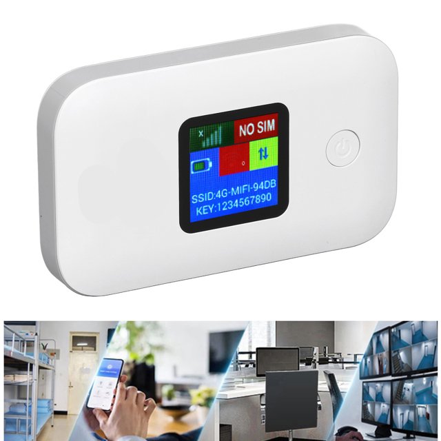 4G LTE WiFi Modem, 300Mbps Long Battery Life Stable Signal Mobile WiFi Hotspot for Tablets for Laptops