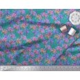 thumbnail image 3 of Soimoi Rayon Fabric Periwinkle Floral Print Fabric by the Yard 56 Inch Wide, 3 of 3