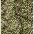 thumbnail image 1 of Soimoi Green Poly Georgette Fabric Leopard Animal Skin Decor Fabric Printed Yard 42 Inch Wide, 1 of 6