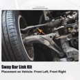 thumbnail image 2 of Unique Bargains 4 Pcs Front Outer Inner Tie Rod End Link Fit for Hyundai Santa Fe 2007-2012 Black, 2 of 7