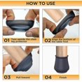 thumbnail image 3 of 16pcs Chair Leg Floor Protectors, Silicone Covers To Protect Floors Felt Bottom Furniture Non Slip Protector Pads Caps, 3 of 5