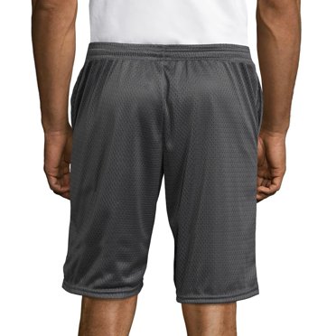 Hanes 90563532230 Extra Large Sport Mens Mesh Pocket Shorts, Railroad Gray