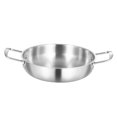 thumbnail image 1 of Korean Ramen Pot Thicken Fast Heating Stainless Steel Double Ear Seafood Pot 28cm thicken, 1 of 8