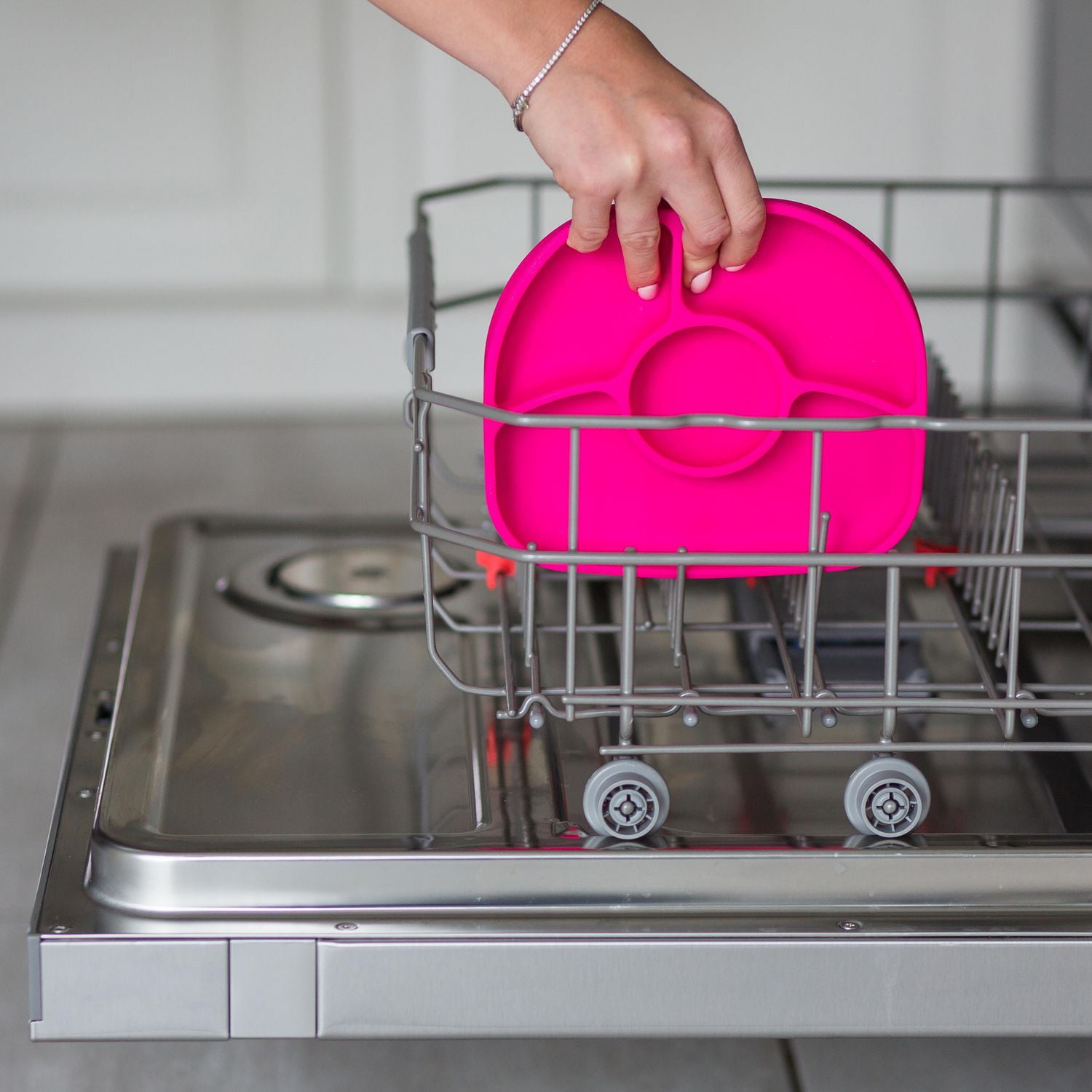 Yümi: Ensemble d'assiette et de cuillère en silicone