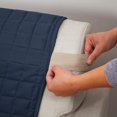 thumbnail image 3 of Housse de Protection Réversible pour Meubles de Chiens et Chats Chaise Marine/gris, 3 of 5