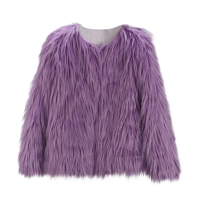 LSLJS Manteau Court à Col en V pour Femmes, Manches Longues, Polyvalent, Haut Premium
