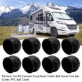 thumbnail image 4 of Trailer Hitch Ball Cover, 8Pcs Truck Tow Ball Cover 50mm Strong Protection Soft Rugged  Tow Bar Ball  For RV, 4 of 8