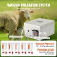 thumbnail image 4 of VEVOR Goat Milking Machine, 3 L 304 Stainless Steel Bucket, Electric Automatic Pulsation Vacuum Milker, Portable Milker, 4 of 9