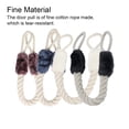 thumbnail image 4 of pitrice 2 Pieces Cotton Door Pull Replacement Tear-resistant Flexible Pet Rope Teething Baby Safety Rope Handle Accessories Black, 4 of 9