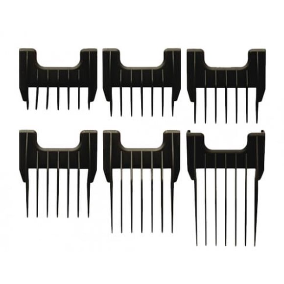 Wahl Set of 6 Slide On Black Guides for Chromado, Bravura, Li+Pro², Beretto, Motion & Super Cordless