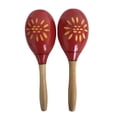 thumbnail image 1 of 1 Pair Wooden Maracas Sand Hammer Rumba Shakers Rattles Sand Hammer Percussion Instrument Musical Toy, 1 of 7