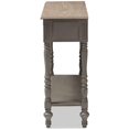 thumbnail image 4 of Baxton Studio Noemie Table Console 2 Tiroirs en Brun, 4 of 10