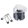 thumbnail image 1 of Unique Bargains 1.69 Inch Metal Sewing Pins Safety Pins with Box for Office Home Black 60 Pack, 1 of 4