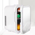 thumbnail image 1 of 0 to 65 degrees Celsius ool and Heat Mini Fridge, 8L Portable Beauty Fridges with Dimmable Light, Car DC12v Socket,  Lighter Cable, Small Refrigerator for Home Car Makeup, 1 of 8