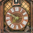 thumbnail image 4 of Wood Cuckoo Wall Clock Clock Vintage Antique Style Clock with Pendulum #2 2, 4 of 8