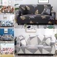 thumbnail image 1 of 1/2/3/4 Seater Elastic Sofa Covers Slipcover Settee Stretch Floral Couch Protector, 1 of 9
