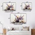 thumbnail image 4 of Designart Large Minimalism framed wall Art, violet Beige Minimalism Balance And Contrast , Minimalism framed wall art decor, Purple Modern White Framed Wall Art, White Color Frame, 4 of 5