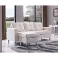 thumbnail image 3 of Nathaniel Home Canapé sectionnel convertible petit espace Braxton blanc, 3 of 5