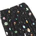 thumbnail image 3 of Yoodem Pyjamas pour Femmes Ensembles de Pj pour Femme Été Col Rond Ensemble Pyjamas Manches Courtes Pantalon Long Ensemble de Pyjama Ensembles de Pyjamas pour Dames Ensembles de Détente pour Femmes Z Noir G, 3 of 4
