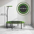 thumbnail image 2 of CoSoTower Trampoline de Rebond de 45 Pouces pour Adultes, Mini Trampoline D\'entraînement Physique avec Poignée Réglable à 5 Niveaux, 2 of 7