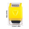 thumbnail image 4 of Cachet à Rouleau Protection d'Identité Garde Confidentielle Informations Cachet de Données; Protection d'Identité Bloqueur d'Adresse d'Identité, Jaune, 4 of 9