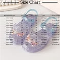 thumbnail image 3 of Summer Clothes, HVOBTTY Girl's Beach Sandals, Girls' for Playing In Water Beach Shoes with Soft Soles Toe Caps Holes Children's Jelly Princess Shoes Summer Pink, 33, 3 of 5